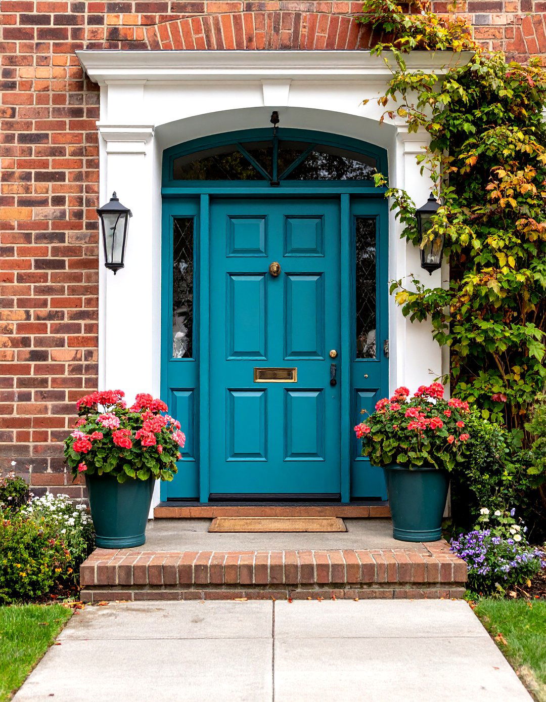 Buenos Aires PizzeriaInspired Turquoise Door - 20 Turquoise Front Door Ideas