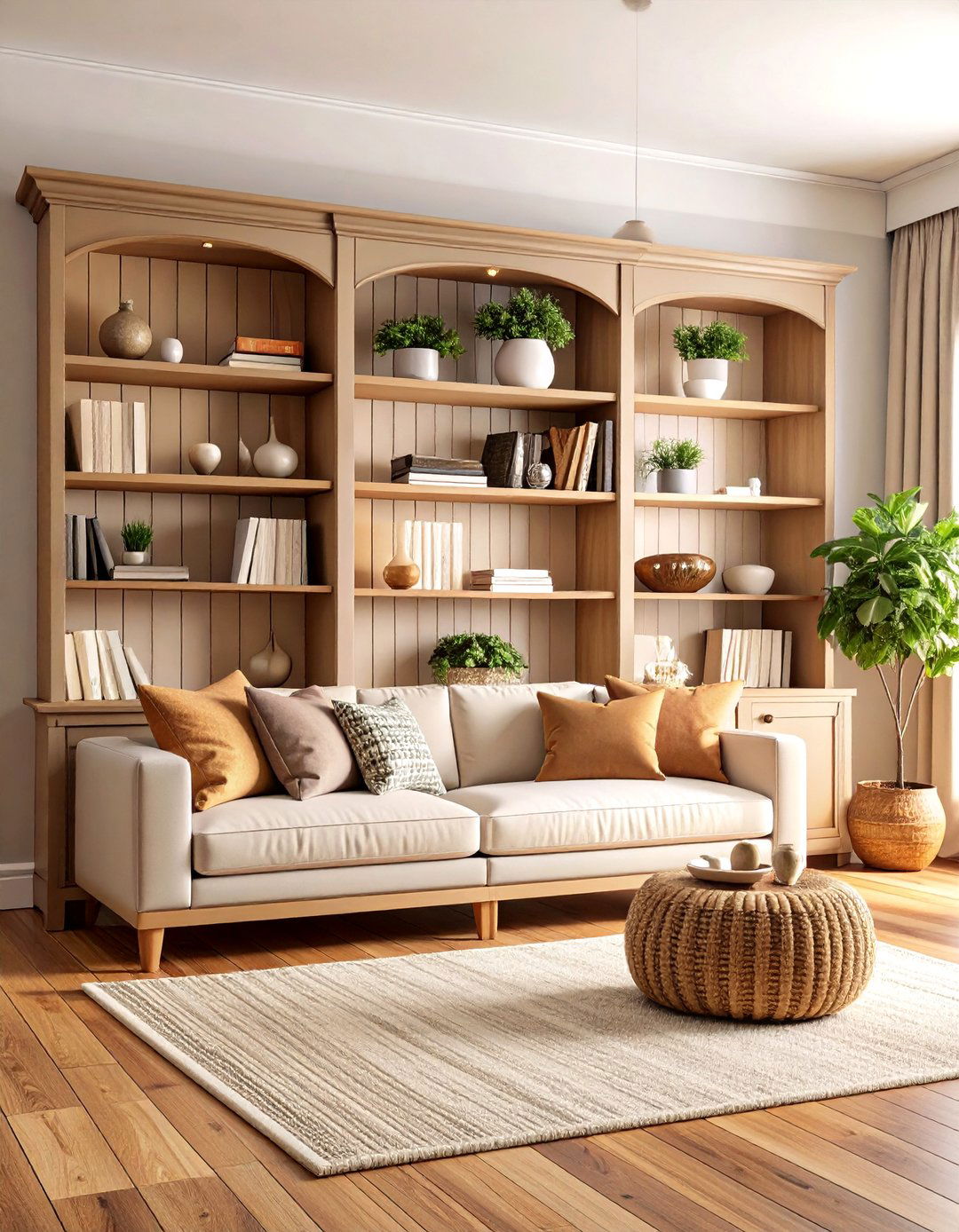 Build Vintage Inspired Shelving and Built Ins - 20 Vintage Living Room Ideas