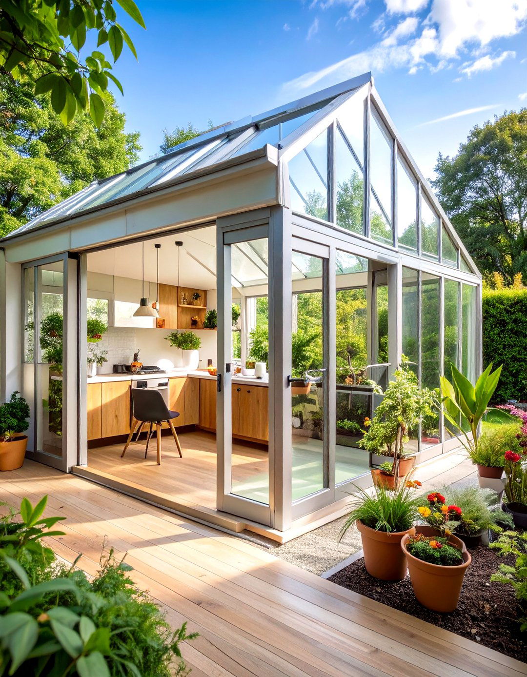 Build a Lean To Kitchen Greenhouse - 20 Greenhouse Room Ideas