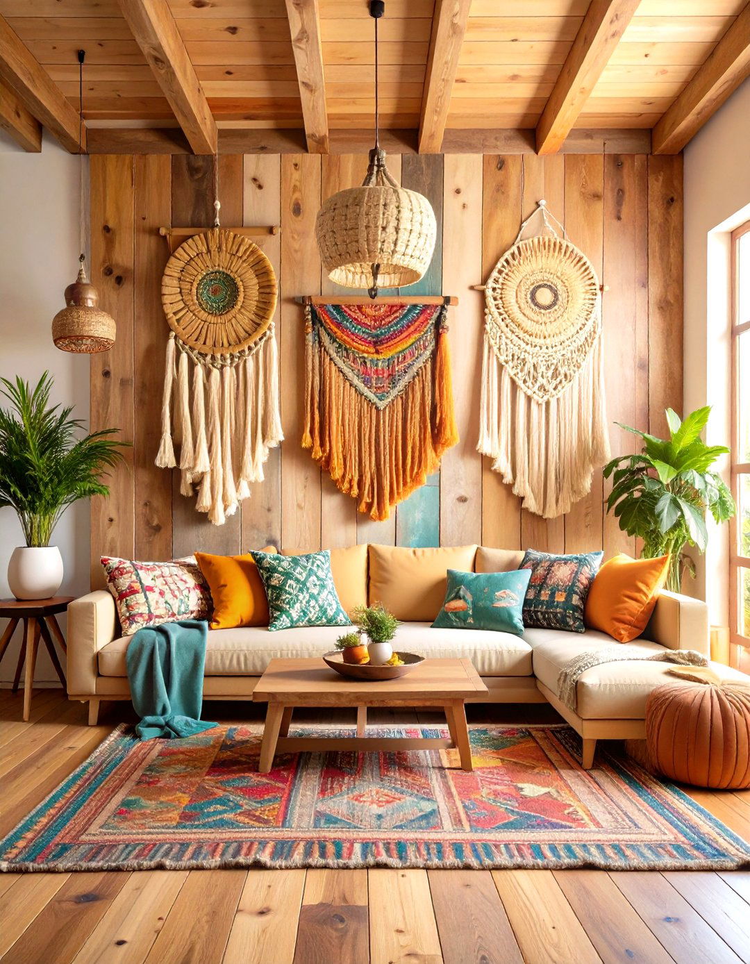 Build a Reclaimed Wood Accent Wall - 20 Boho Farmhouse Decor Ideas