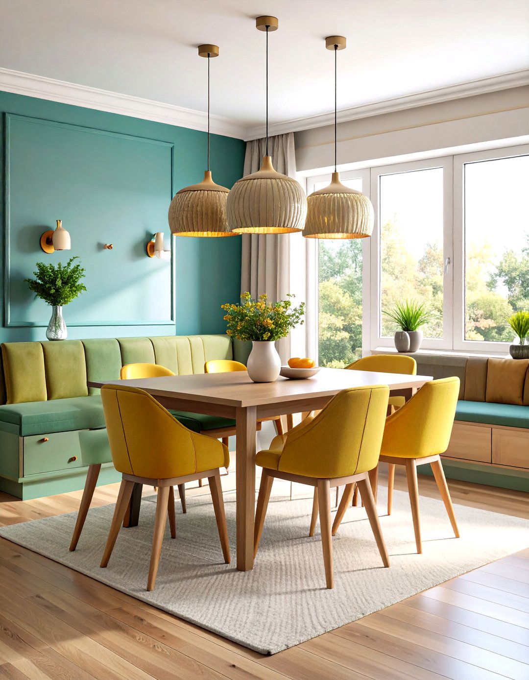Built In Banquette Maximizes Dining Room Corners - 20 Dining Room Ideas