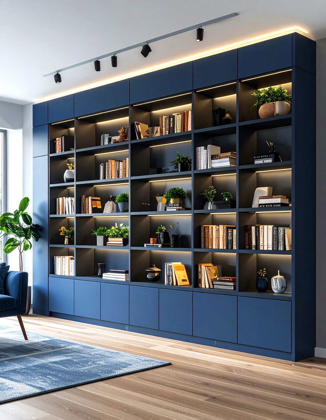 Built In Bookcase Feature Wall - 20 Feature Wall Ideas