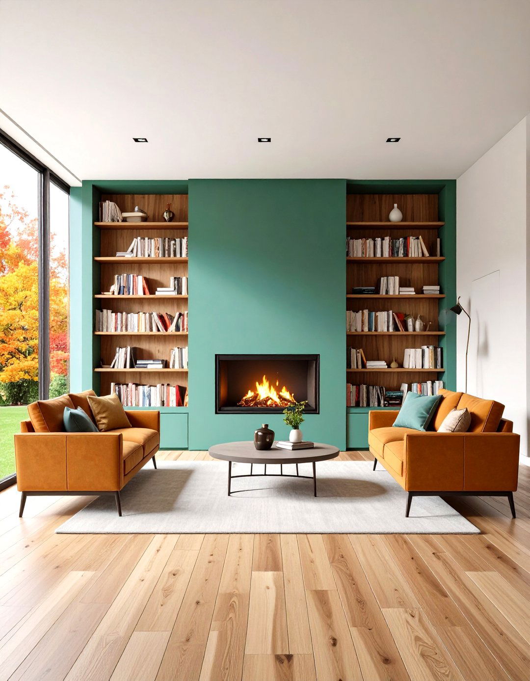 Built In Bookcase Fireplace Wall - 20 Floor to Ceiling Fireplace Ideas