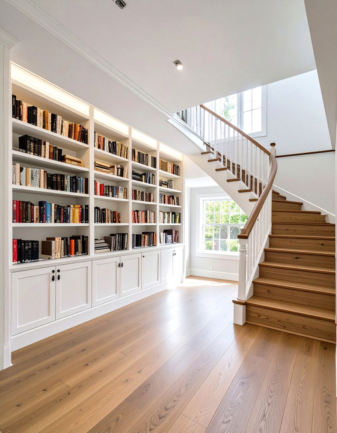 Built In Bookcases - 20 Under Stair Storage Ideas