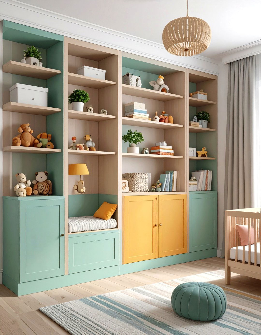 Built In Bookshelf Wainscoting - 20 Wainscoting Nursery Ideas