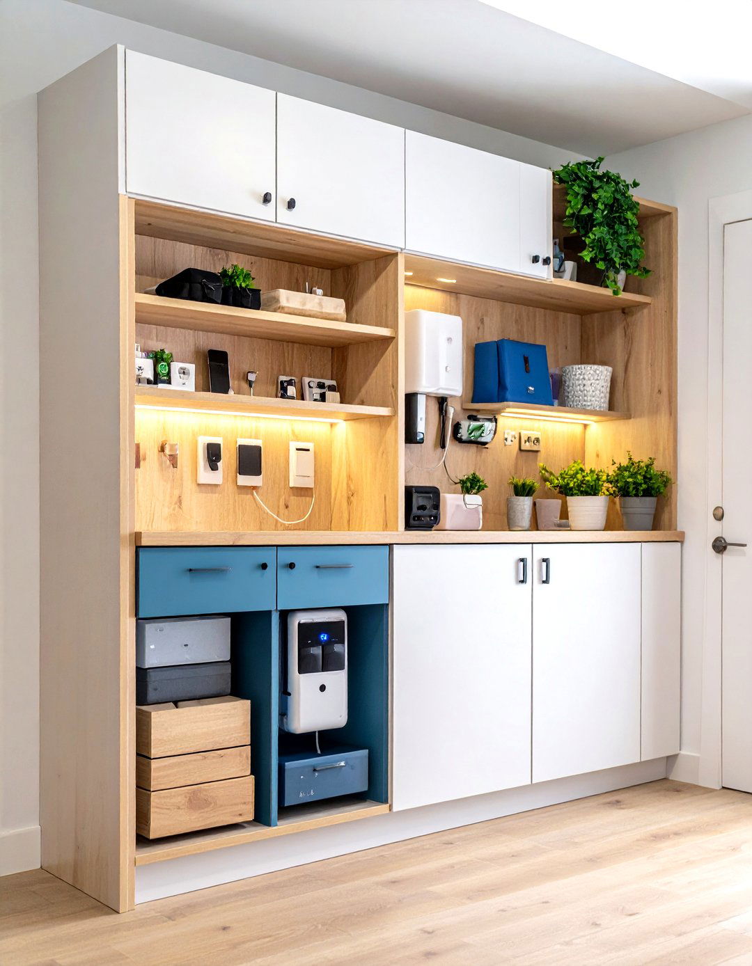 Built In Cabinet Charging Station - 20 charging station ideas