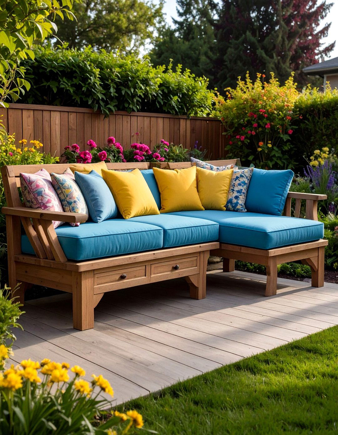 Built In Corner L Shaped Bench - 20 Front Porch Bench Ideas