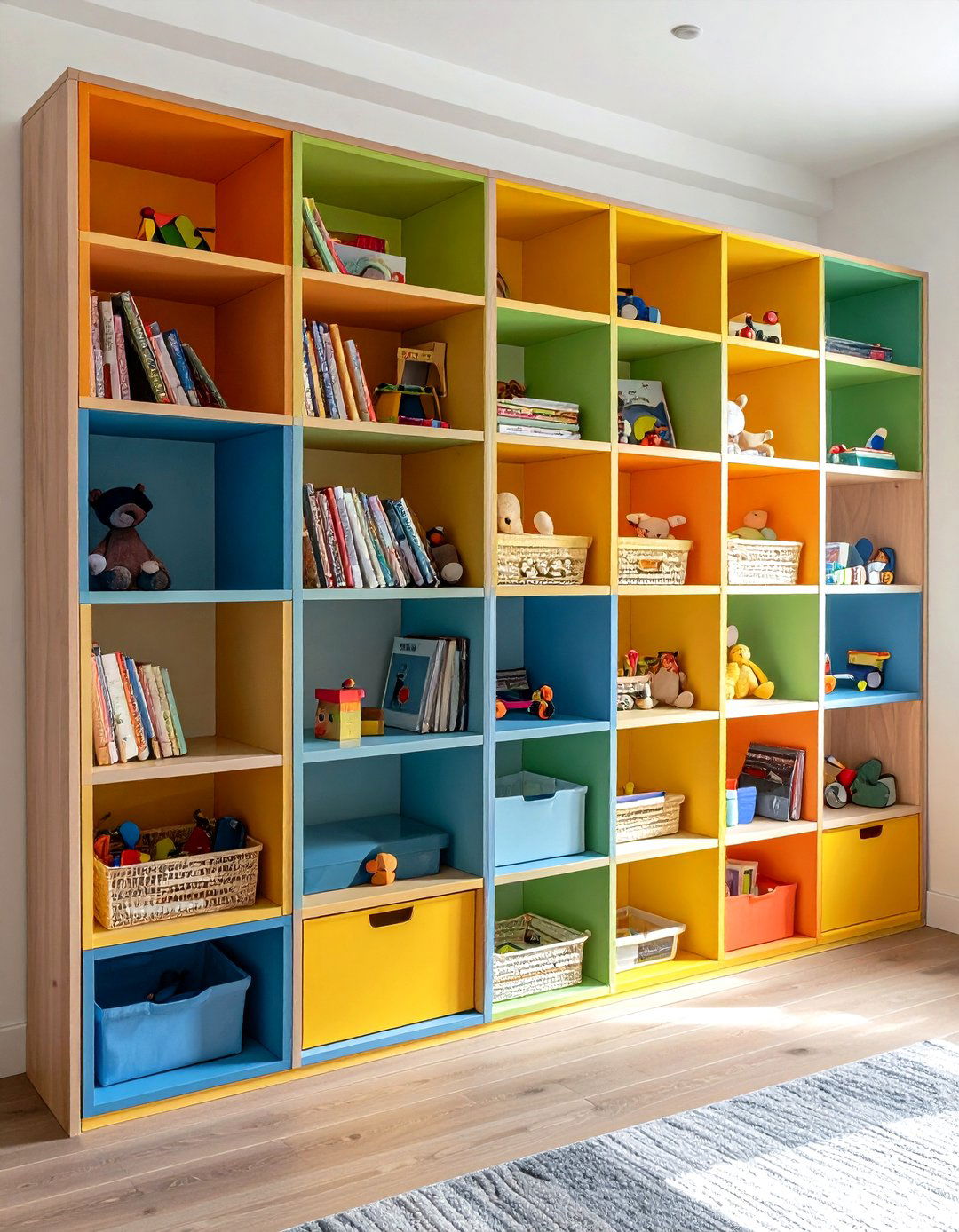 Built In Cubbies for Playroom Storage - 20 Playroom Storage Ideas