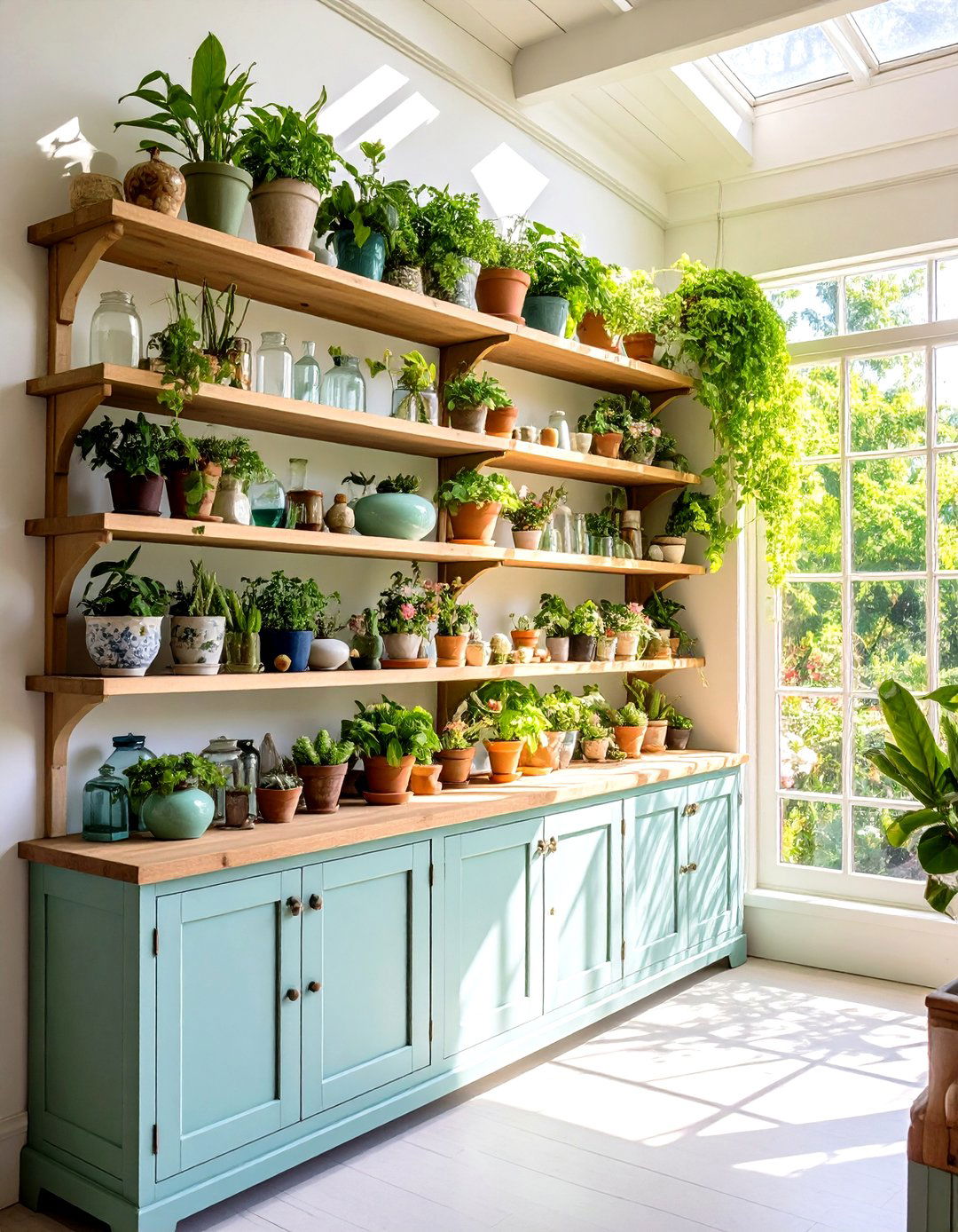 Built In Greenhouses Shelving - 20 Victorian Sunroom Ideas