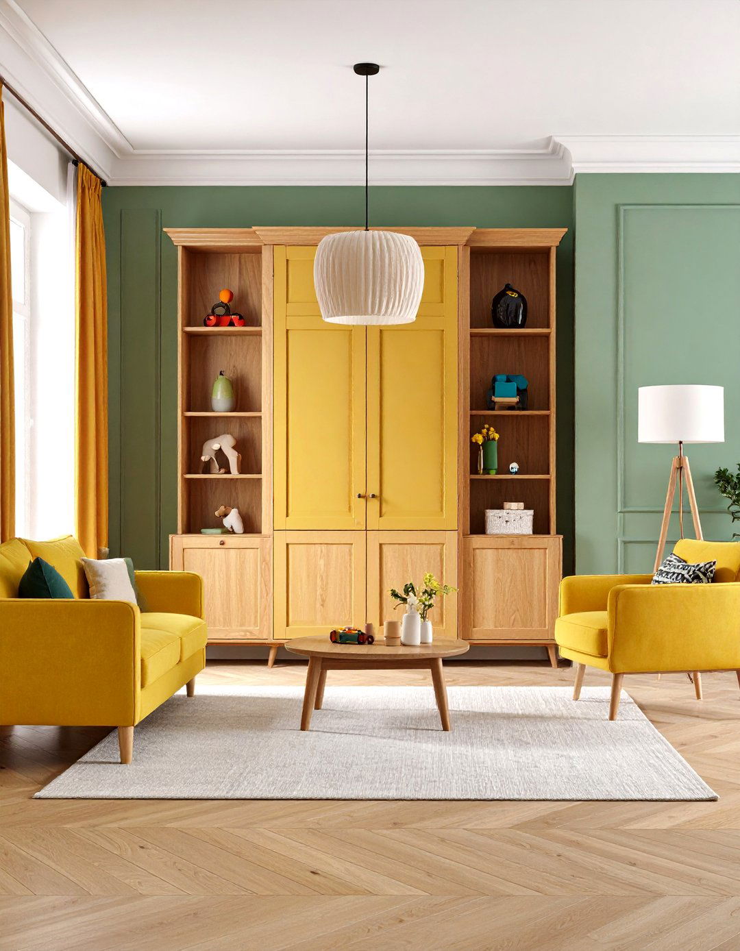 Built In Living Room Toy Storage Cabinet System - 20 Living Room Toy Storage Ideas