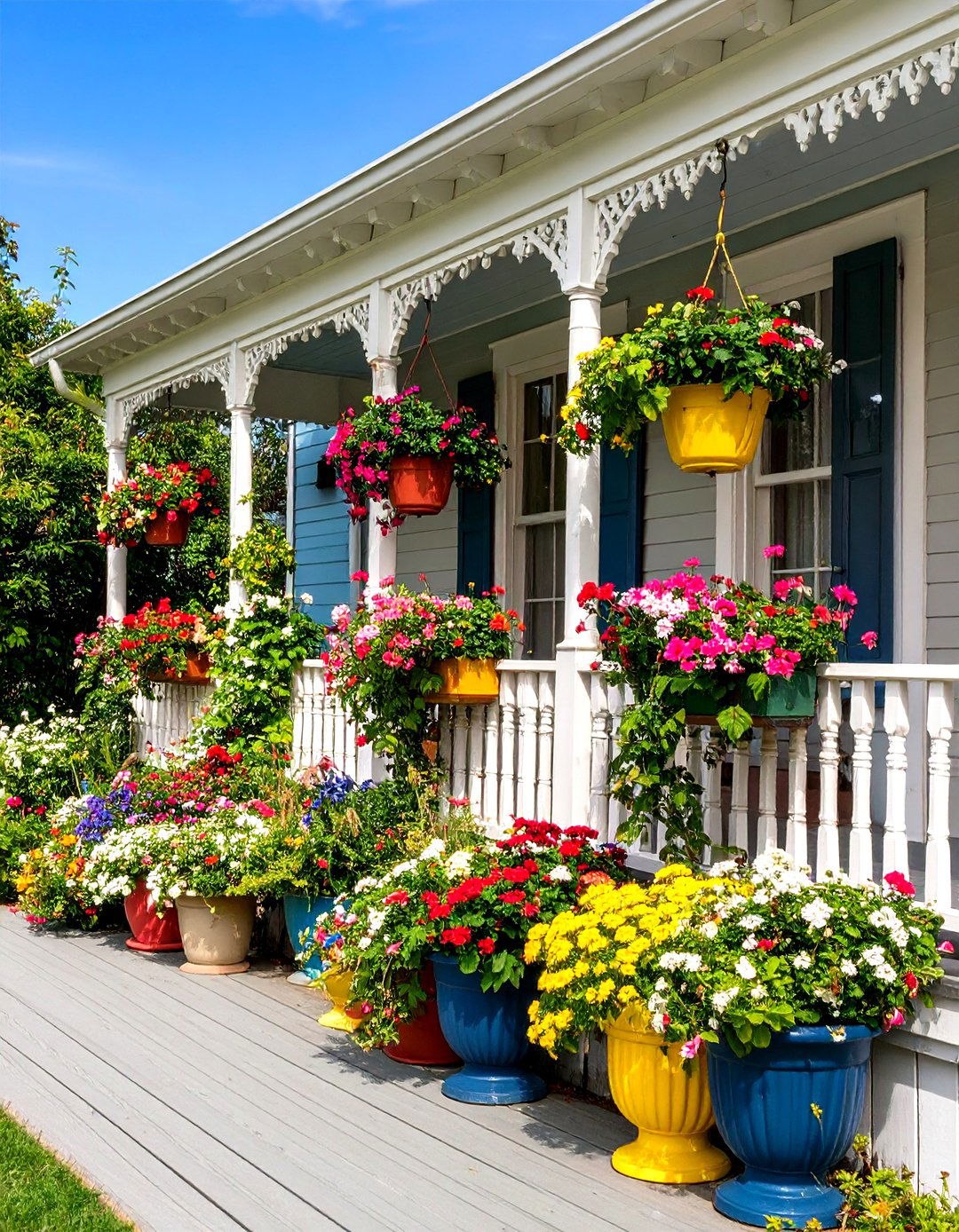 Built In Planters and Window Boxes - 20 Victorian Porch Ideas