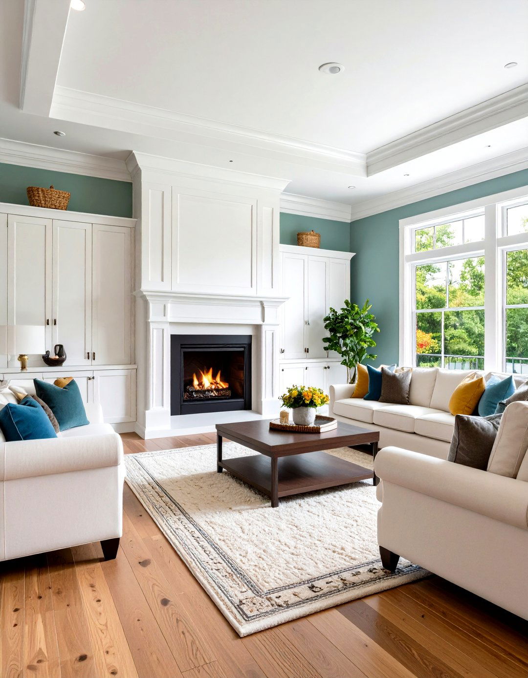Built In Storage Solutions for Transitional Living Rooms - 20 Transitional Living Room Ideas