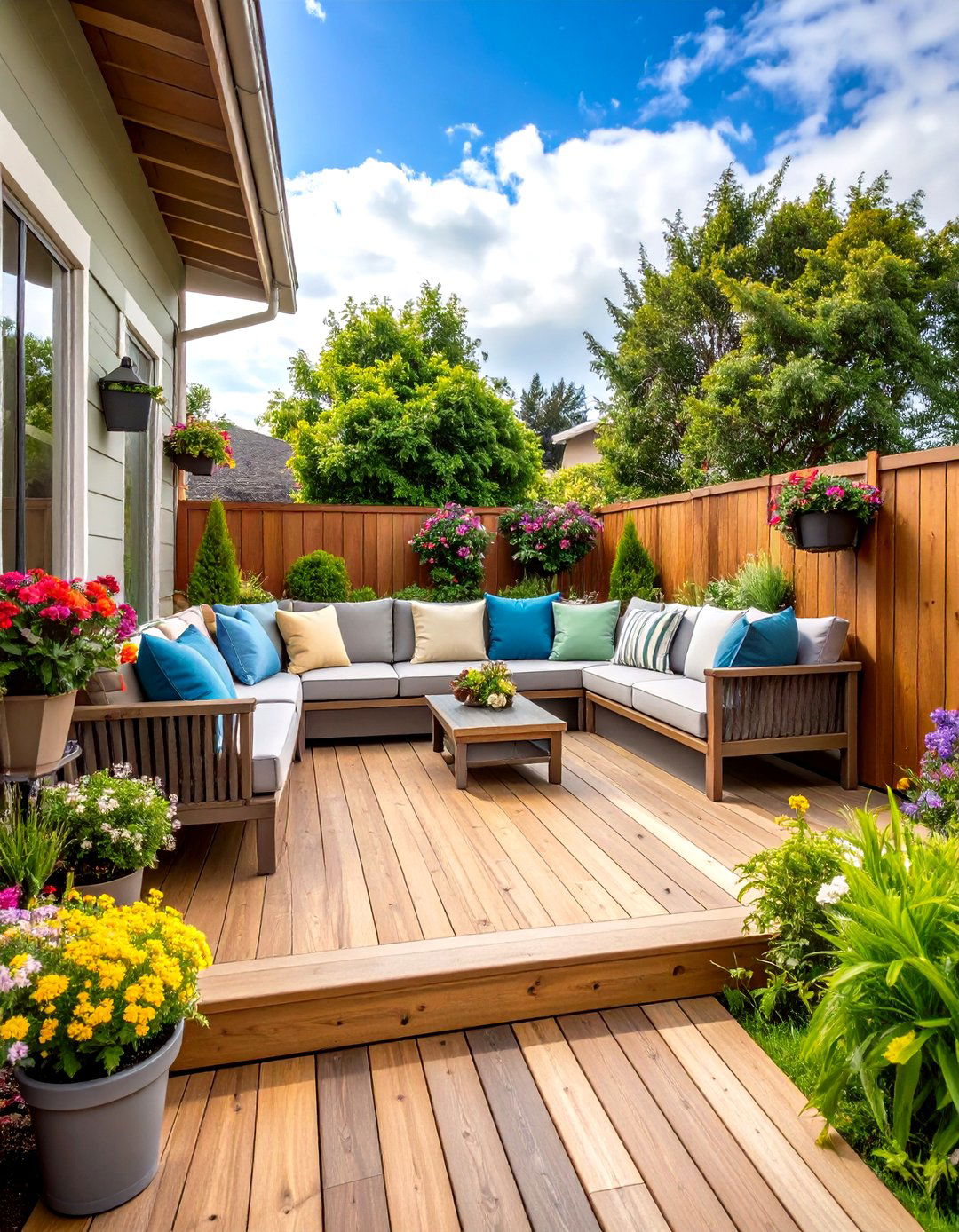 Built in Bench Deck Railing - 20 Deck Railing Ideas