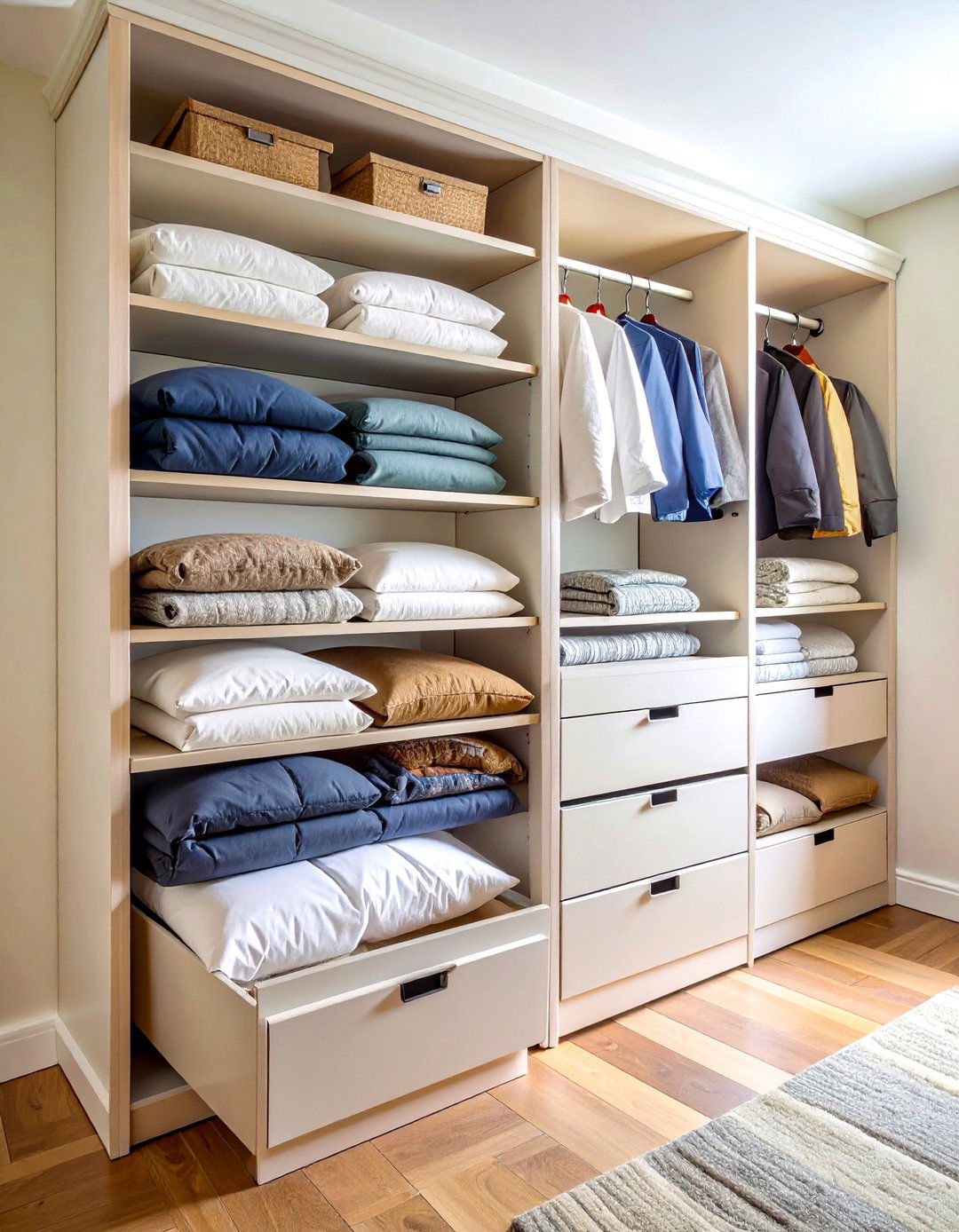 Built in Drawer Comforter Storage Systems - 20 Comforter Storage Ideas