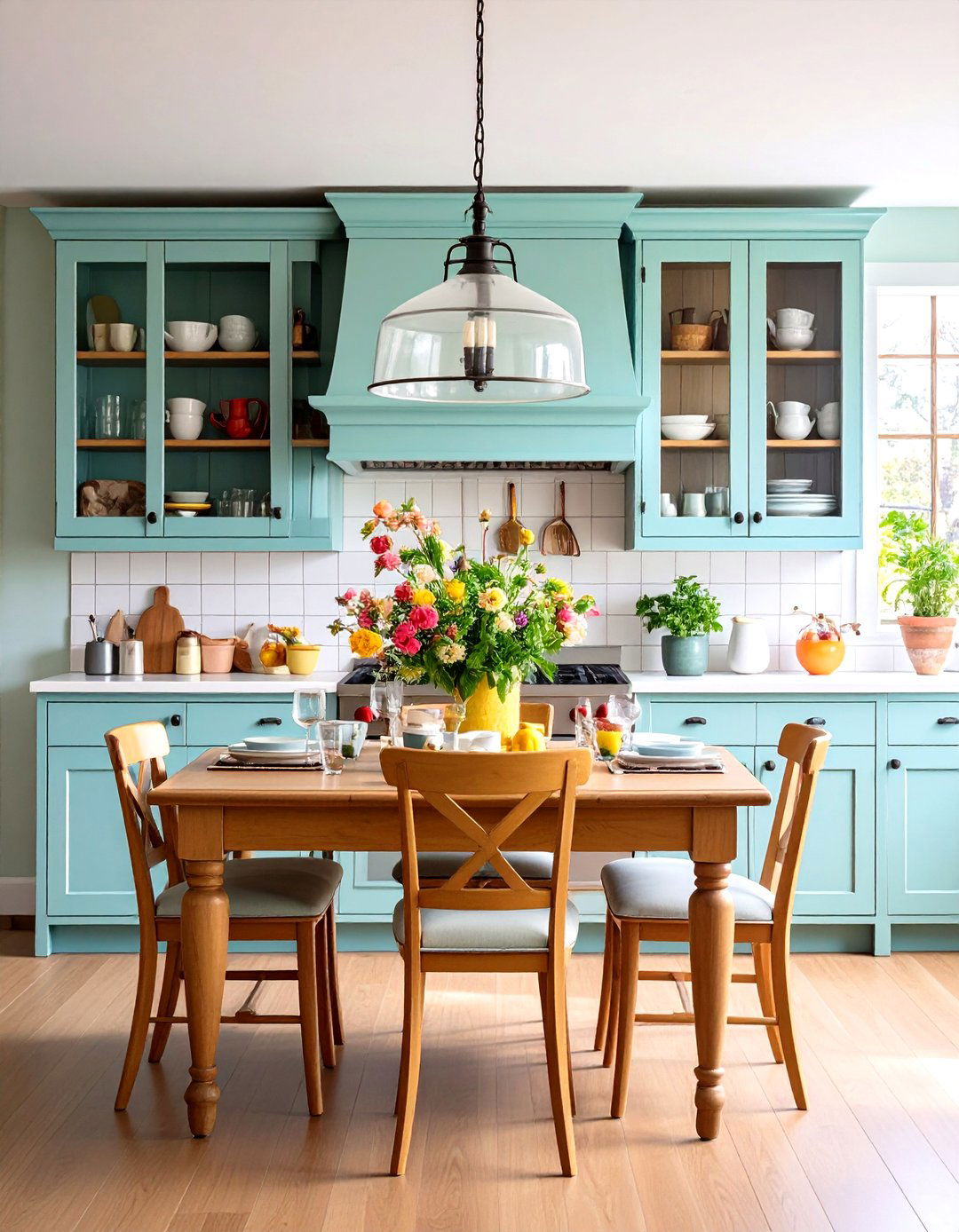 Built in Hutch Eat in Kitchen Storage - 20 Eat in Kitchen Ideas