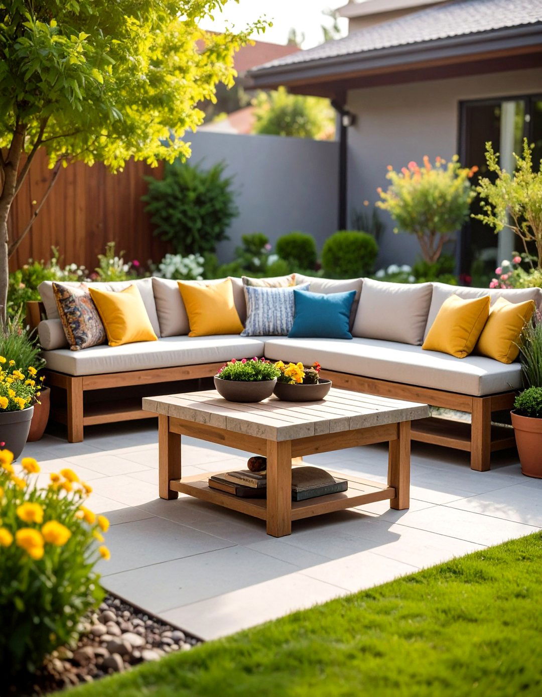 Built in Outdoor Seating with Integrated Storage - 20 Outdoor Seating Ideas