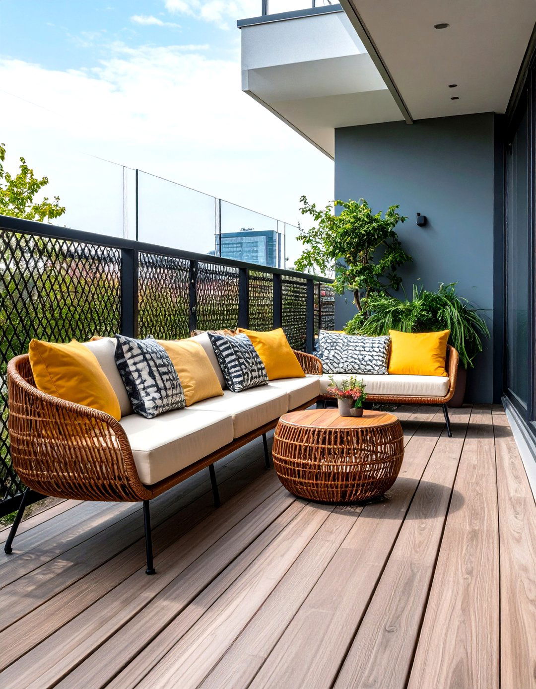 Built in Seating Hog Wire Deck Railing - 20 Hog Wire Deck Railing Ideas