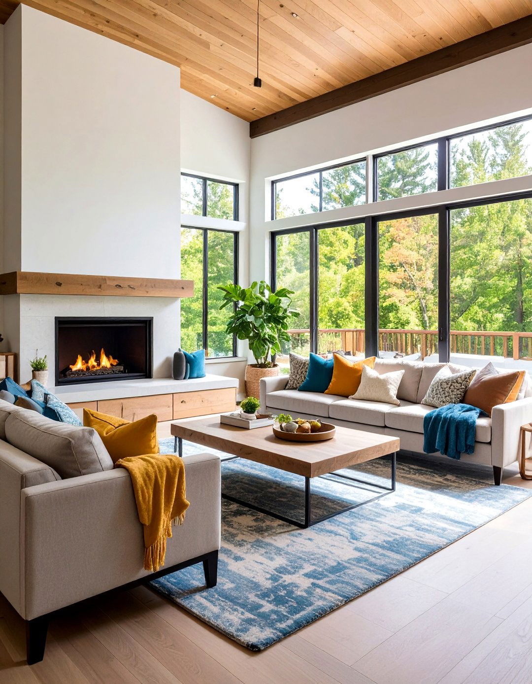 Built in Seating Living Room Fireplace - 20 Living Room Fireplace Ideas