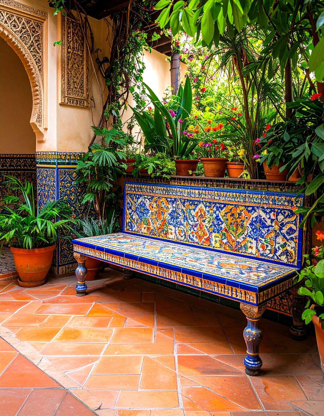 Built in Seating and Niches - 20 Spanish Mediterranean House Ideas