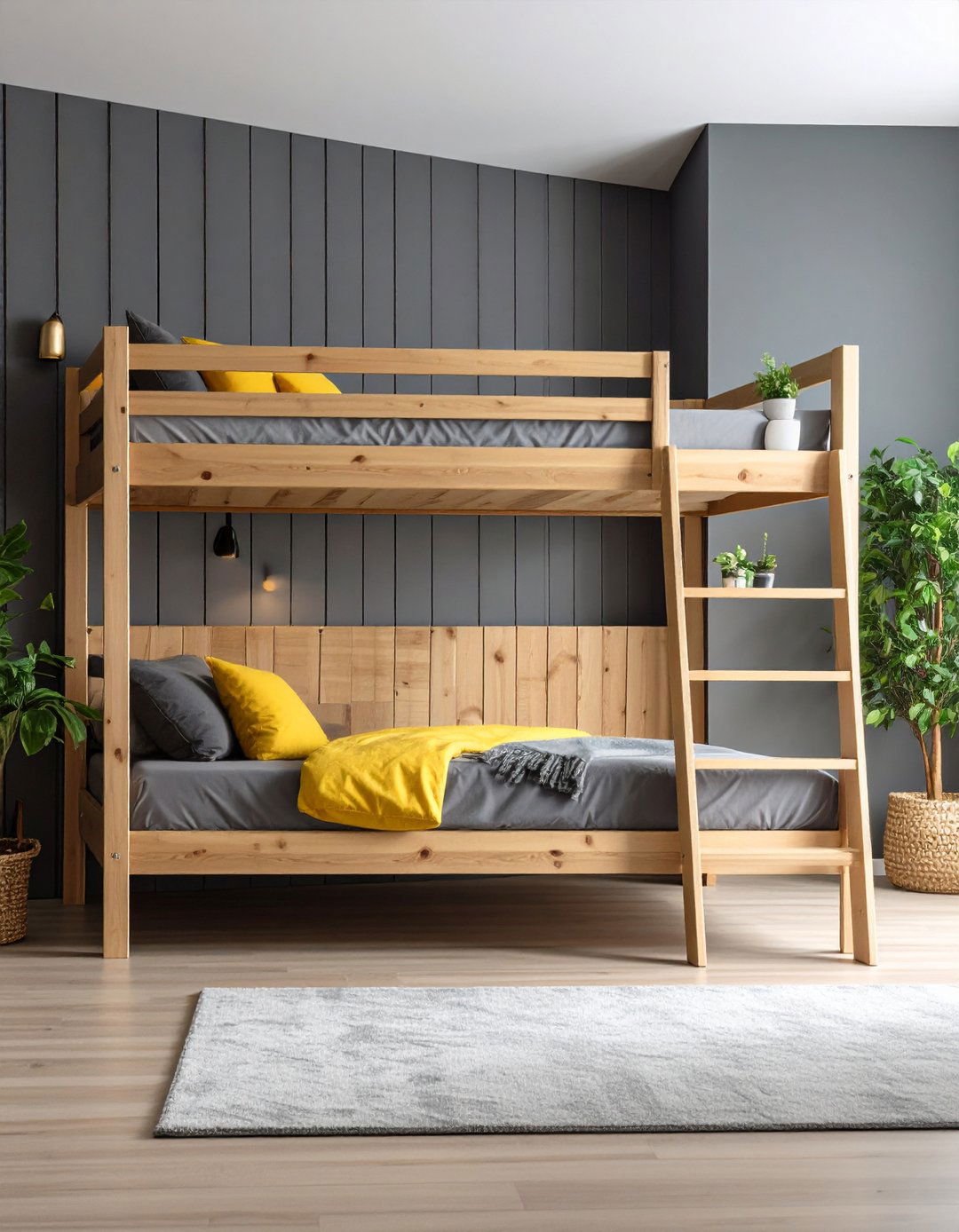 Bunk Bed Shiplap Wall - 20 Shiplap Bedroom Ideas