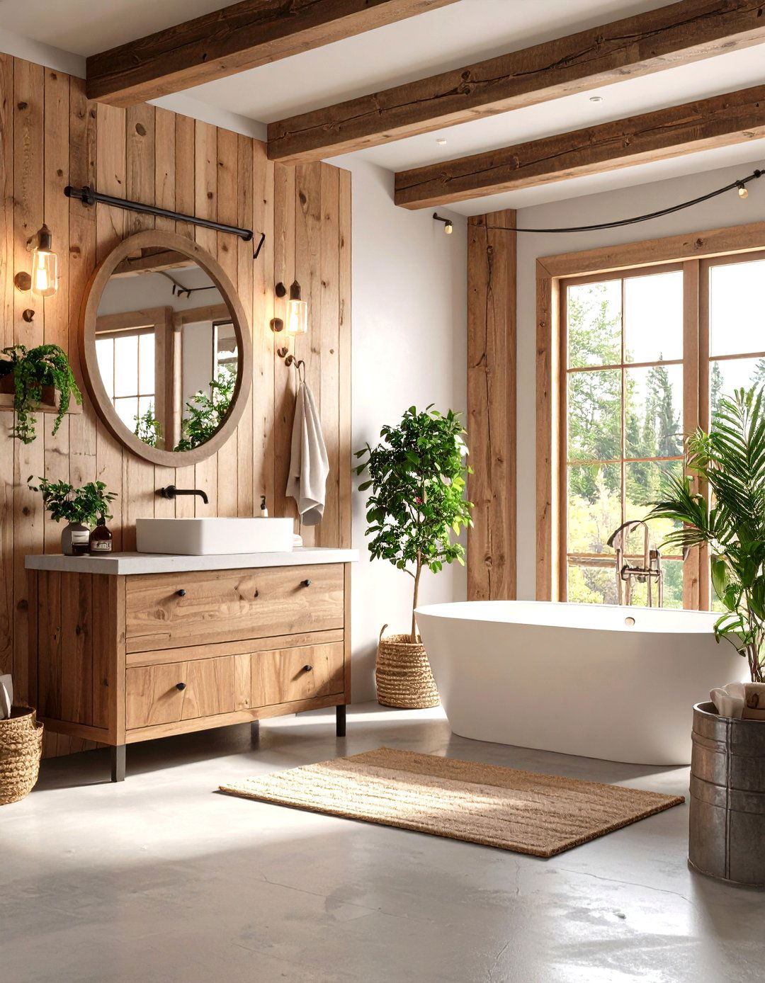 Bunkhouse Western Bathroom - 20 Western Bathroom Ideas