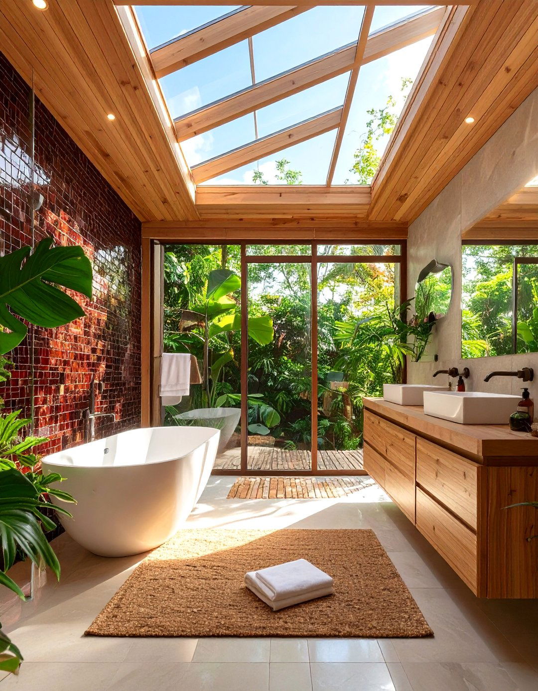 Burgundy Sustainable Eco Bathroom - 20 Burgundy Bathroom Ideas