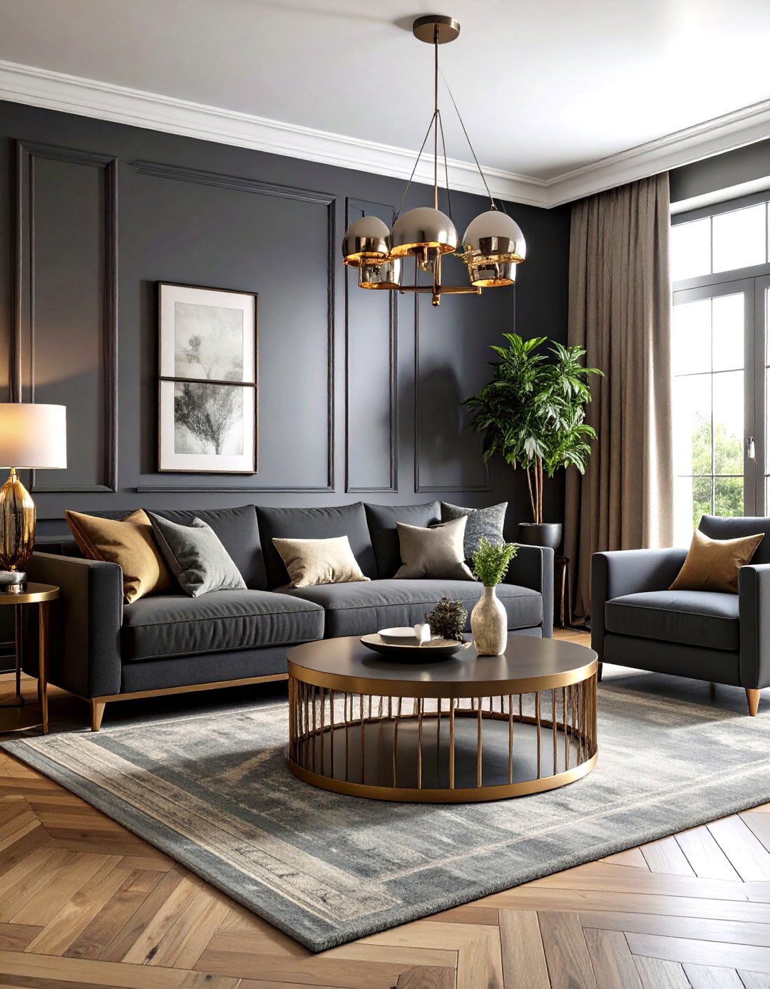 Burgundy Wine Inspired Moody Living Room - 20 Moody Living Room Ideas