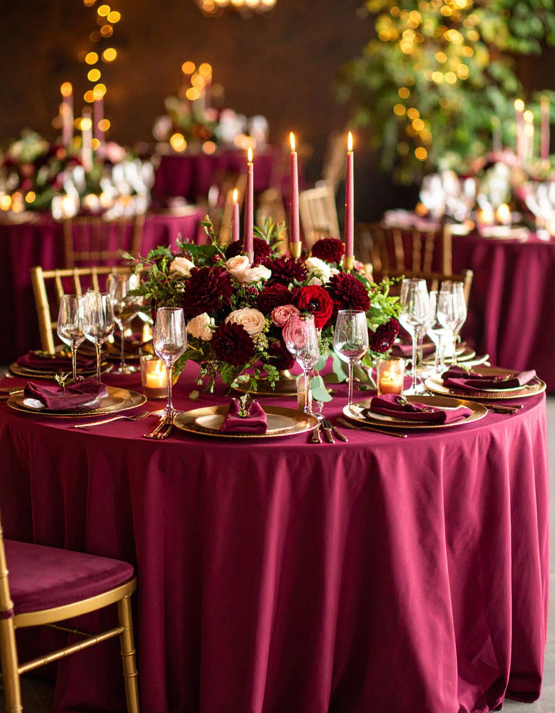 Burgundy Wine Red Wedding Theme - 20 Red Wedding Theme Ideas