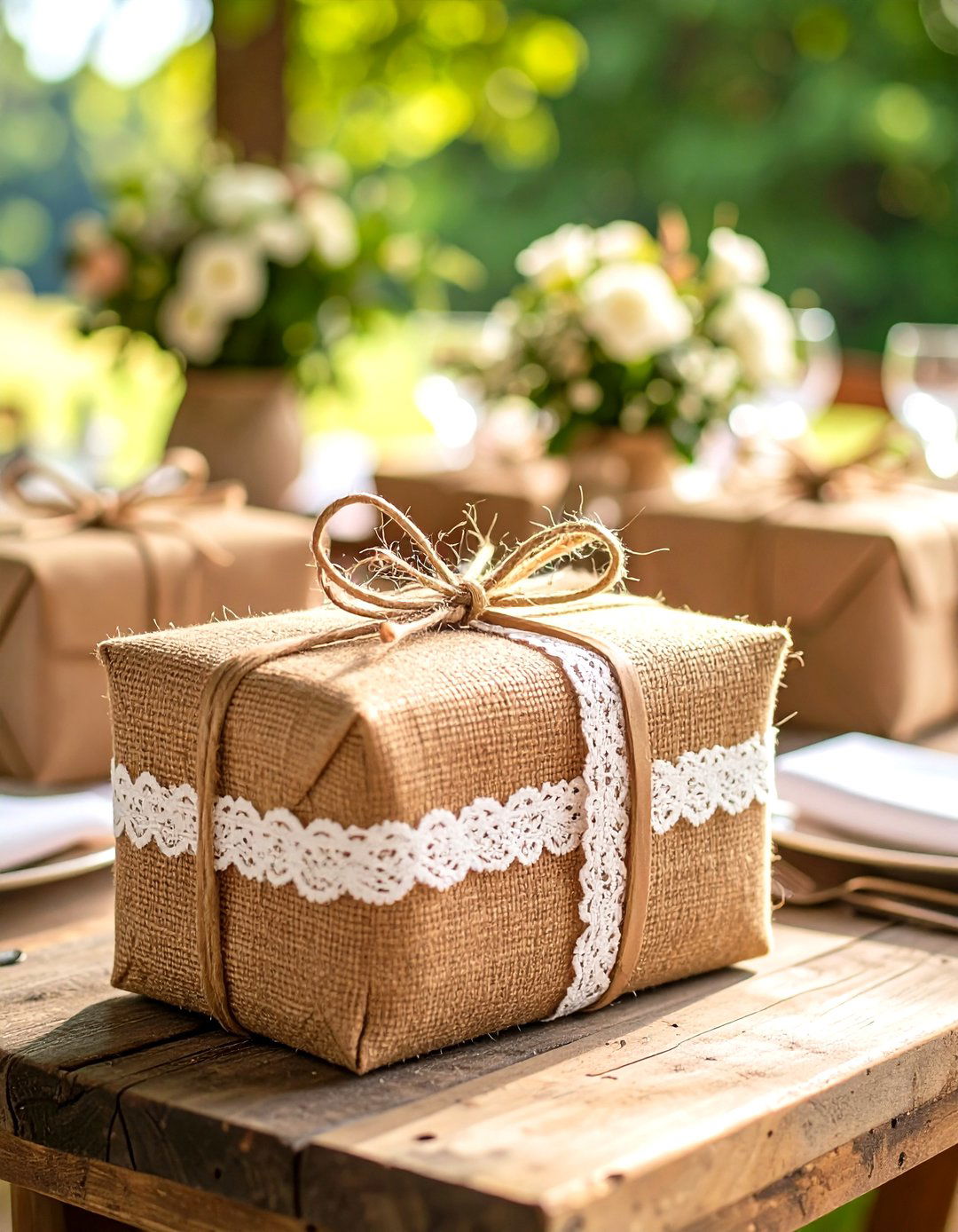 Burlap Rustic Wedding Card Box - 20 Wedding Card Box Ideas