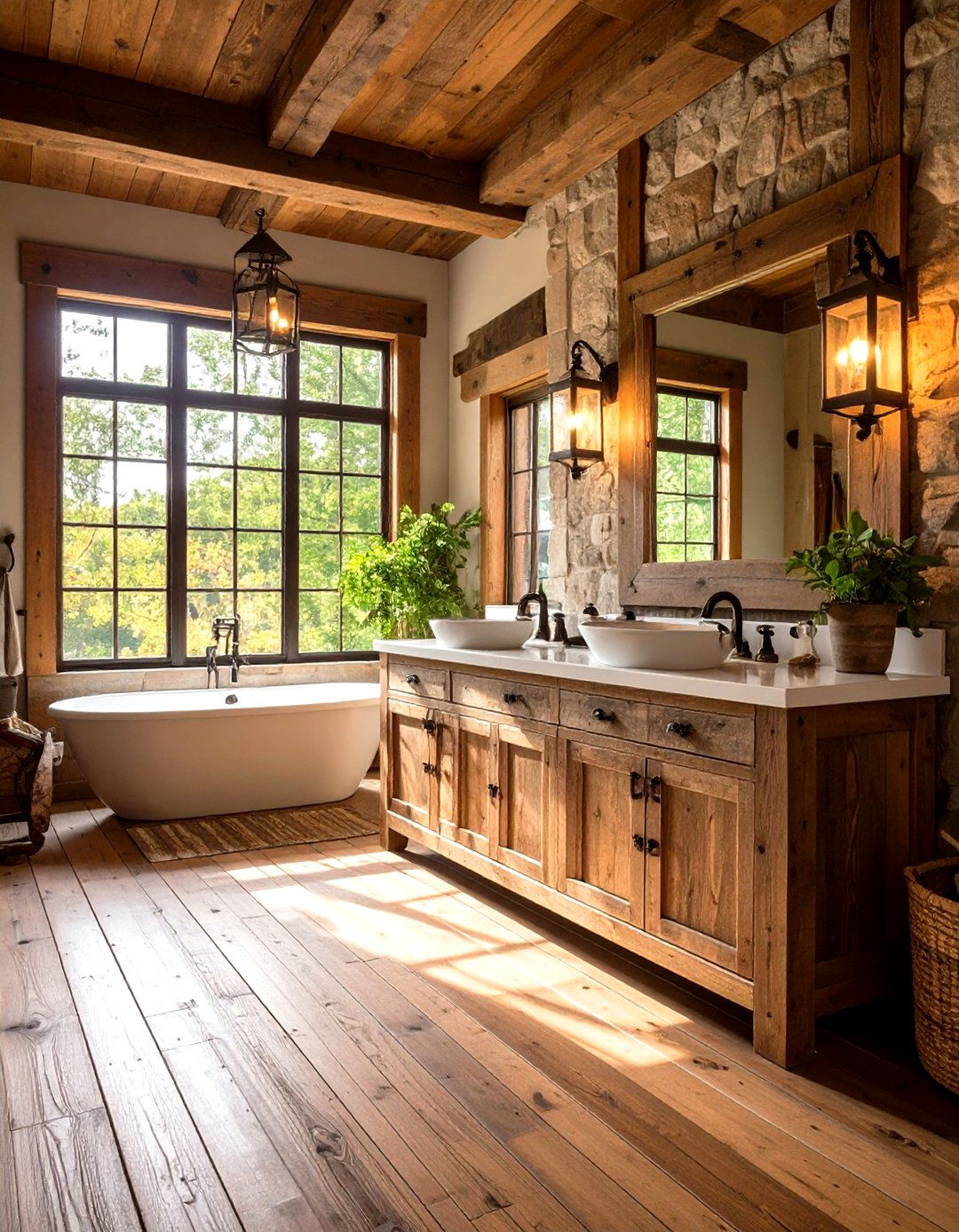 Burnt Caramel Powder Room - 20 Powder Room Ideas