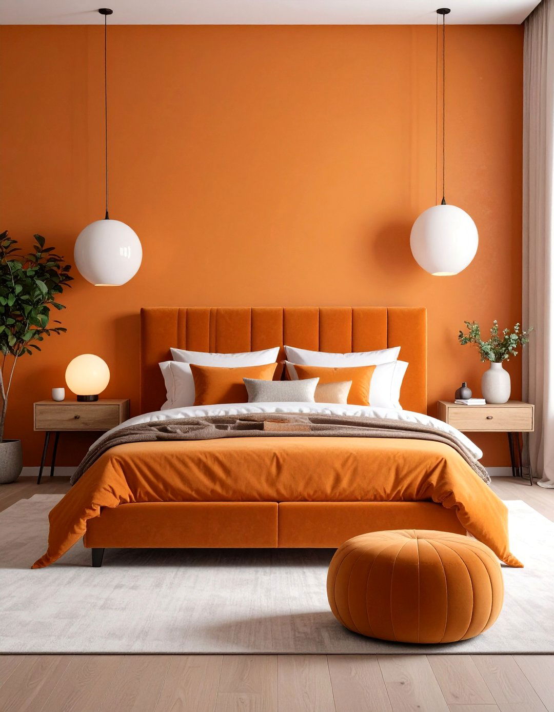 Burnt Orange Bedroom Contemporary Luxe - 20 Burnt Orange Bedroom Ideas