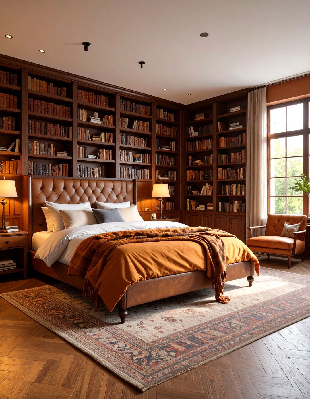 Burnt Orange Bedroom Dark Academia Lair - 20 Burnt Orange Bedroom Ideas