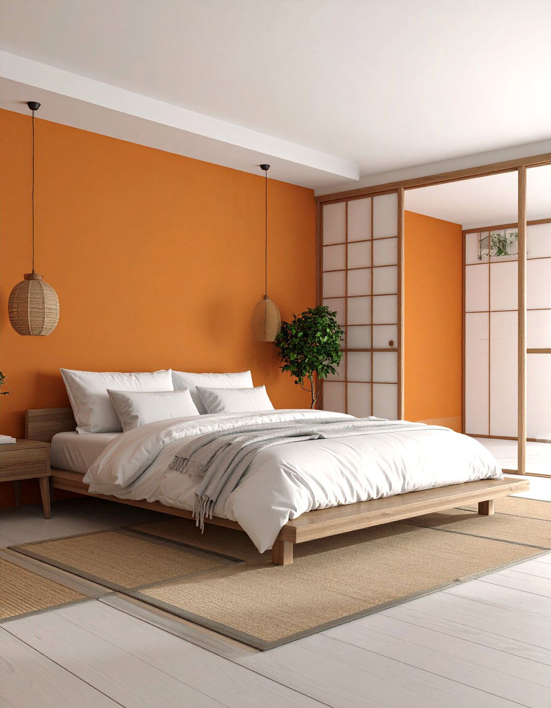 Burnt Orange Bedroom Japandi Calm Cocoon - 20 Burnt Orange Bedroom Ideas