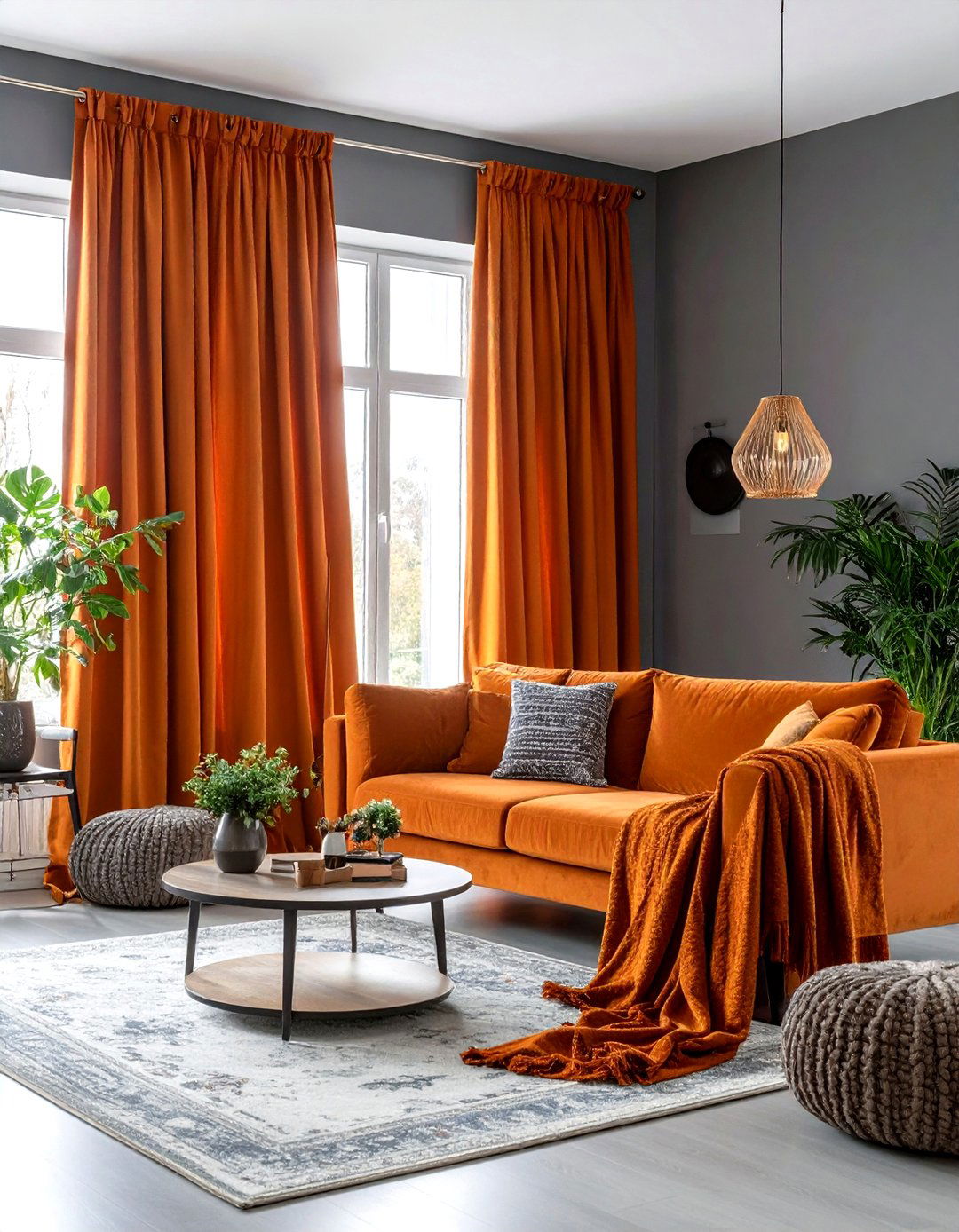 Burnt Orange Curtains for Gray Walls - 20 What Color Curtains Go With Gray Walls