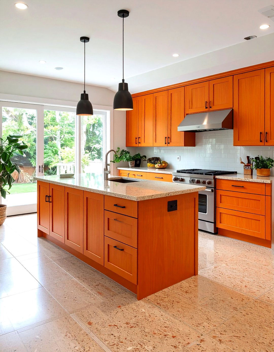 Burnt Orange Eco Friendly Bamboo Kitchen - 20 Burnt Orange Kitchen Ideas