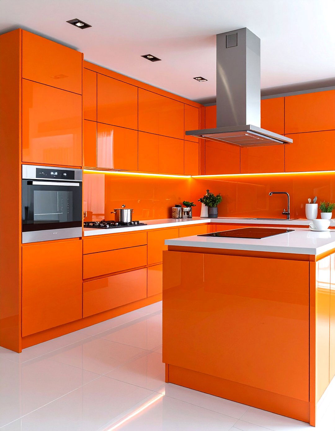 Burnt Orange Smart Tech Kitchen - 20 Burnt Orange Kitchen Ideas