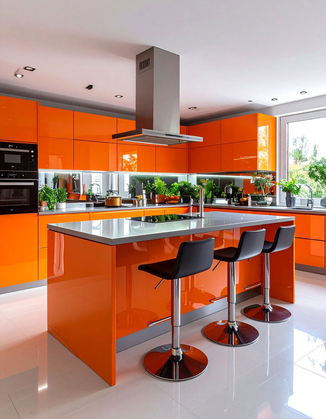 Burnt Orange Urban Apartment Kitchen - 20 Burnt Orange Kitchen Ideas