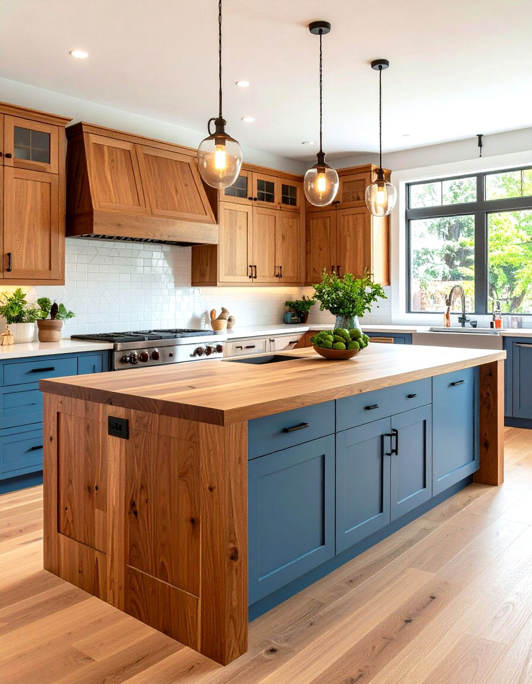 Butcher Block Islands Encourage Hands On Cooking - 20 Craftsman Kitchen Ideas