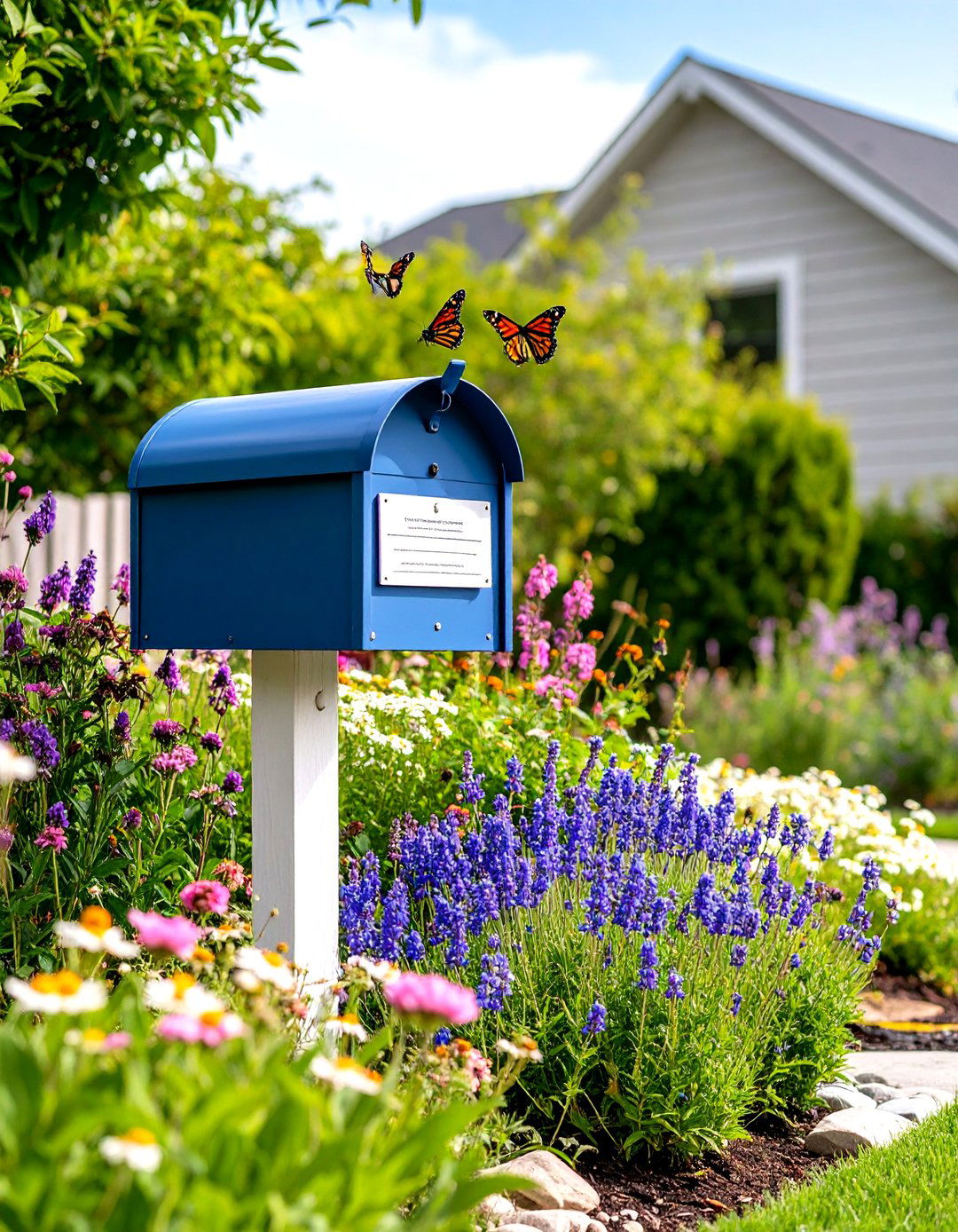 Butterfly Garden Mailbox Decor - 20 Mailbox Decor Ideas