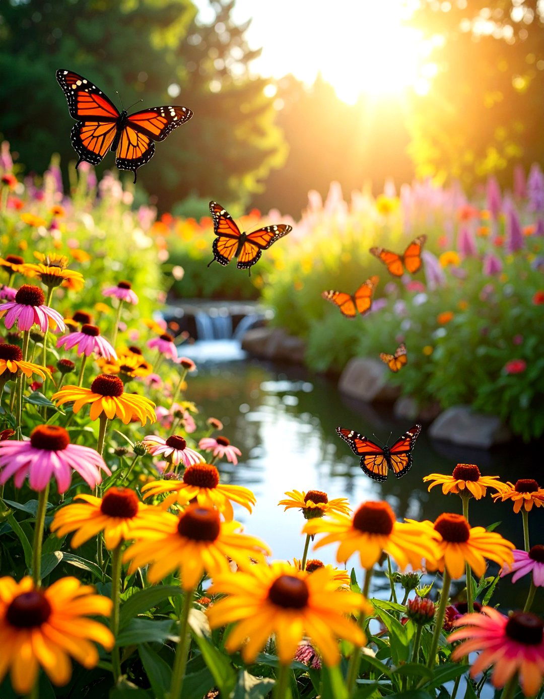 Butterfly Garden Perennial Flower Bed - 20 Perennial Flower Bed Ideas