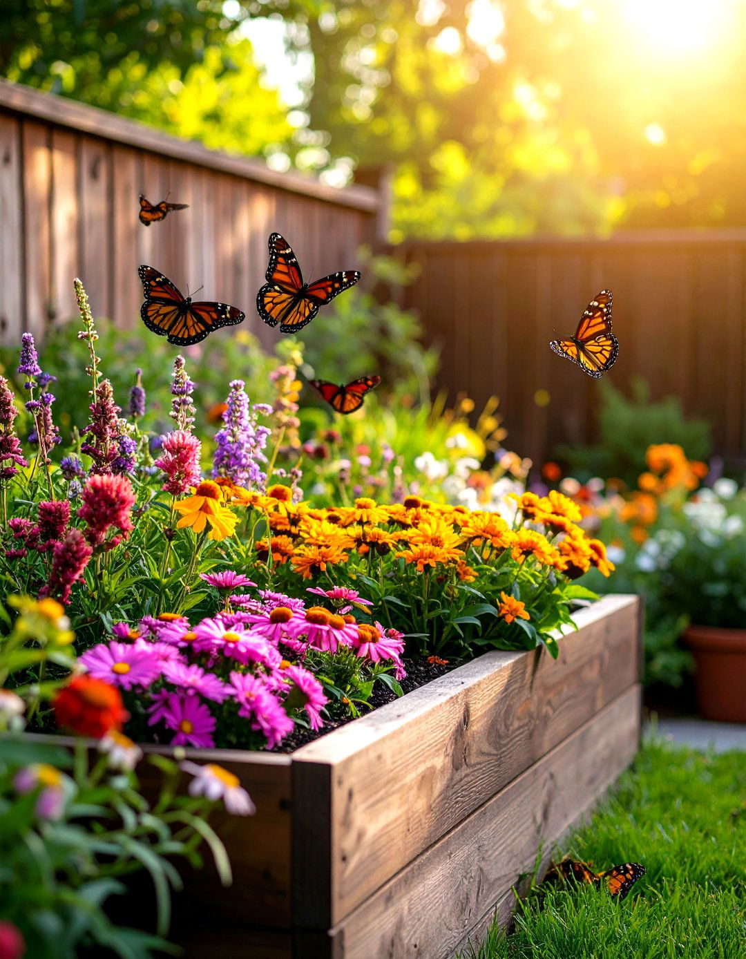 Butterfly Pollinator Container Garden - 20 Container Garden Ideas