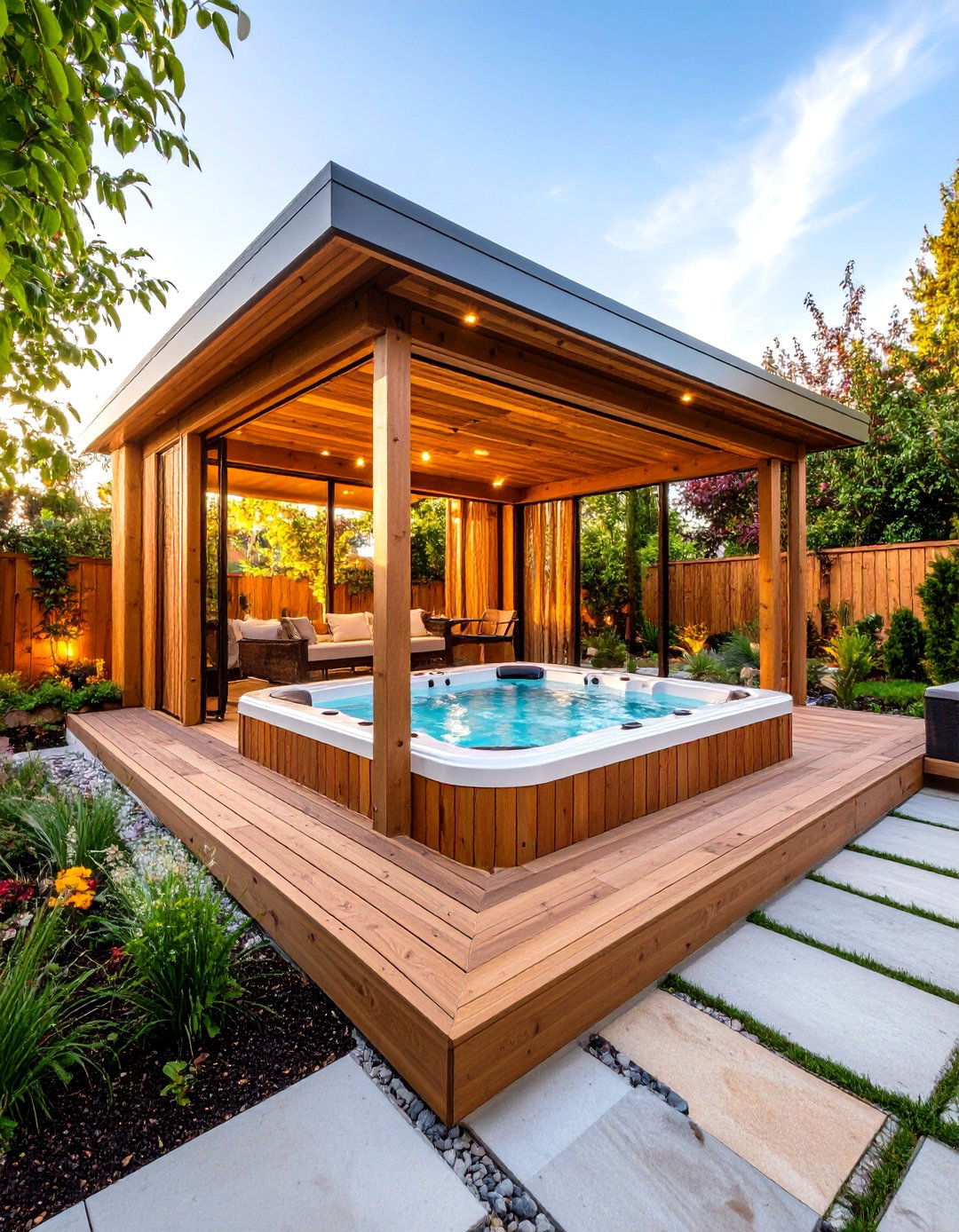 Cabana Hot Tub Enclosure - 20 Hot Tub Enclosure Ideas