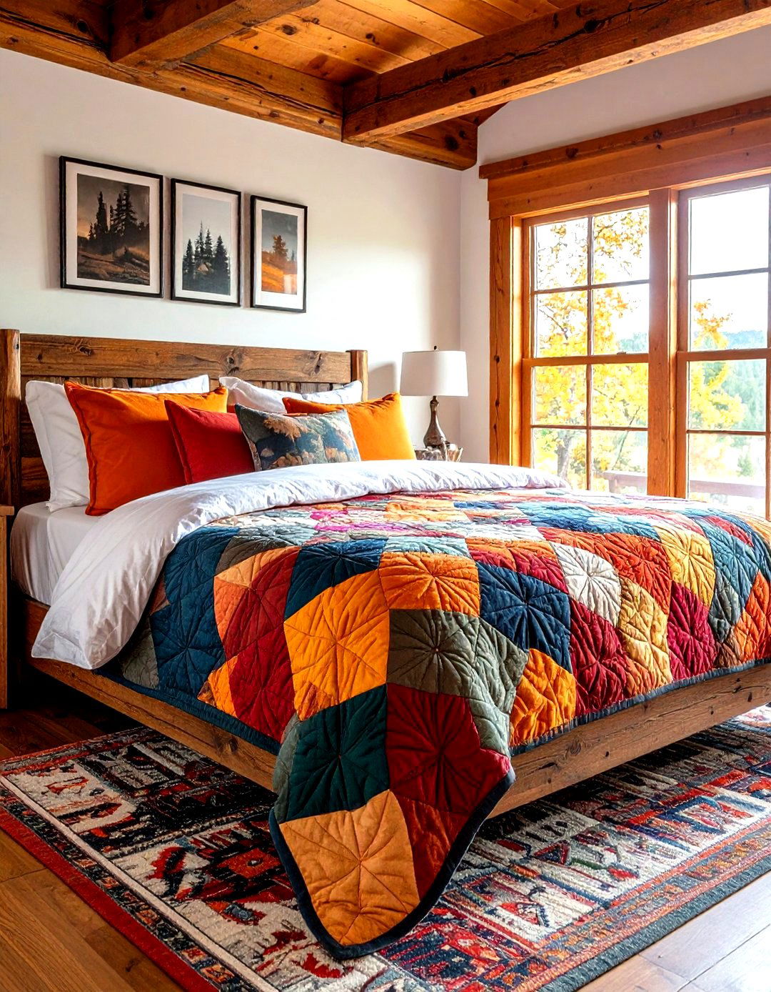 Cabin Quilt Hunting Bedroom Bedding - 20 Hunting Bedroom Ideas