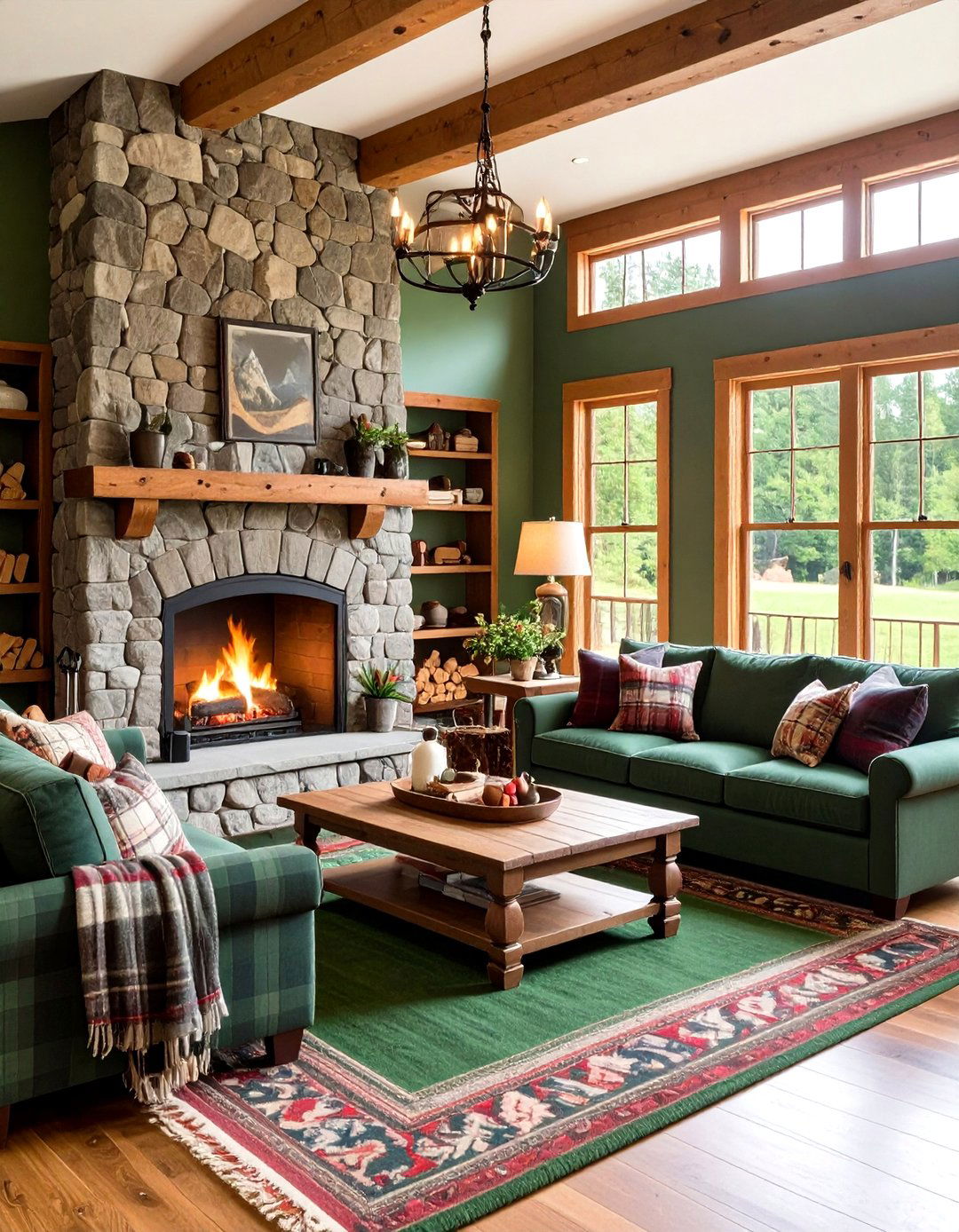Cabin Retreat Western Living Room - 20 Western Living Room Ideas