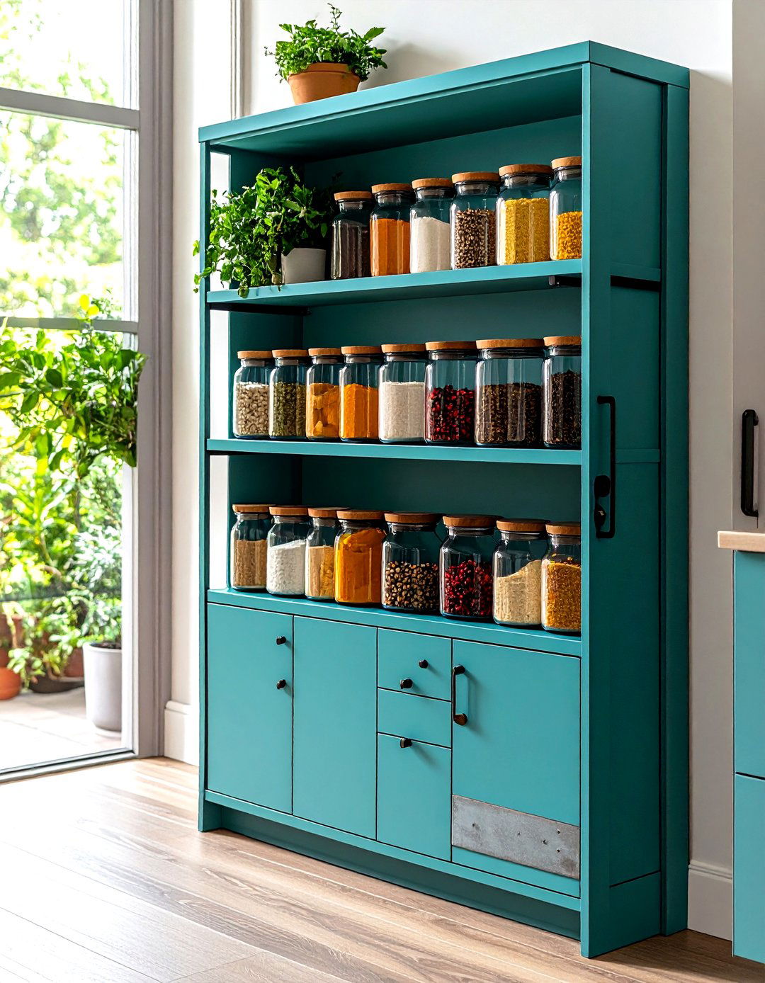 Cabinet Door Tiered Inserts - 20 Spice Rack Ideas