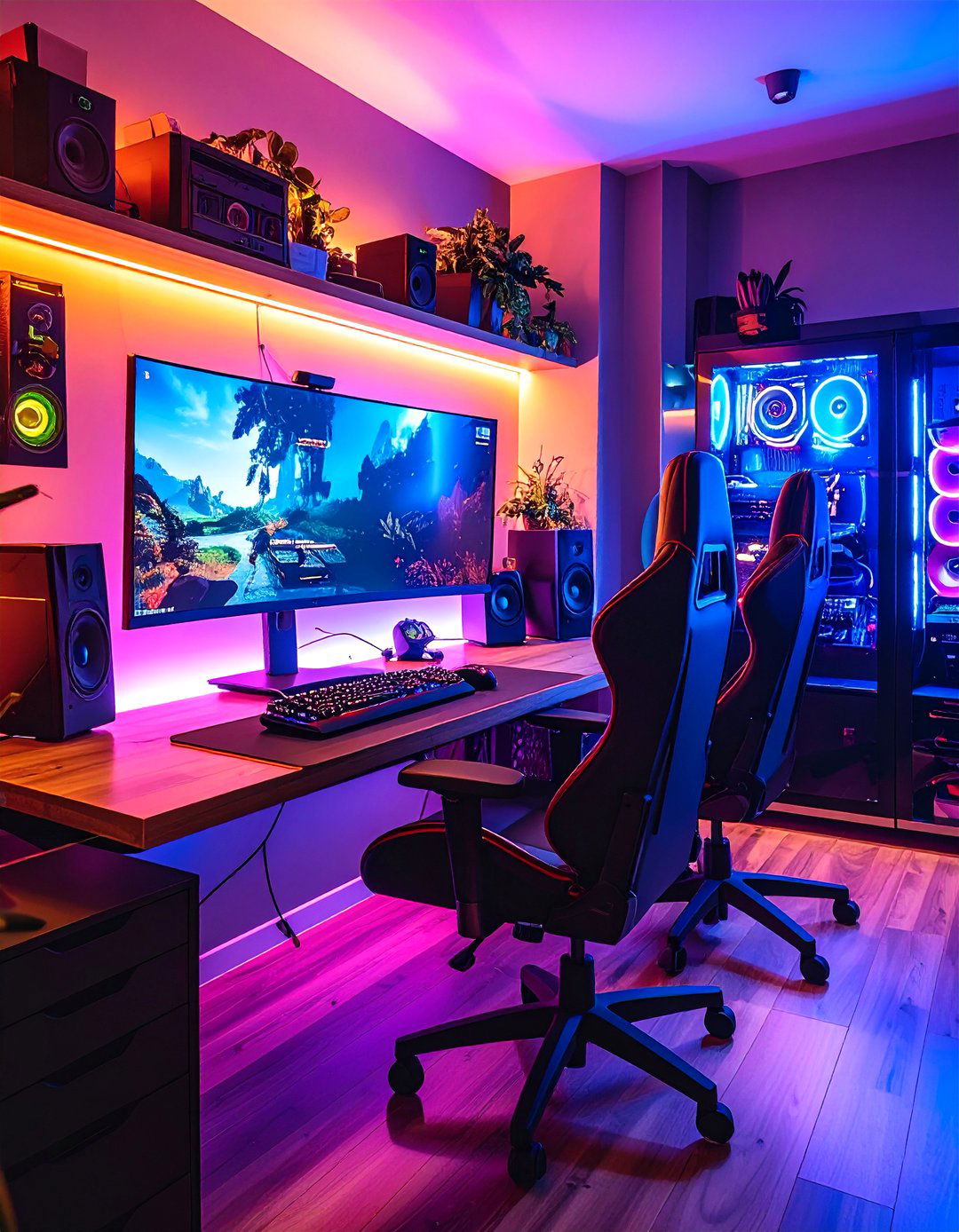 Cable Management Solutions - 20 Video Game Room Ideas