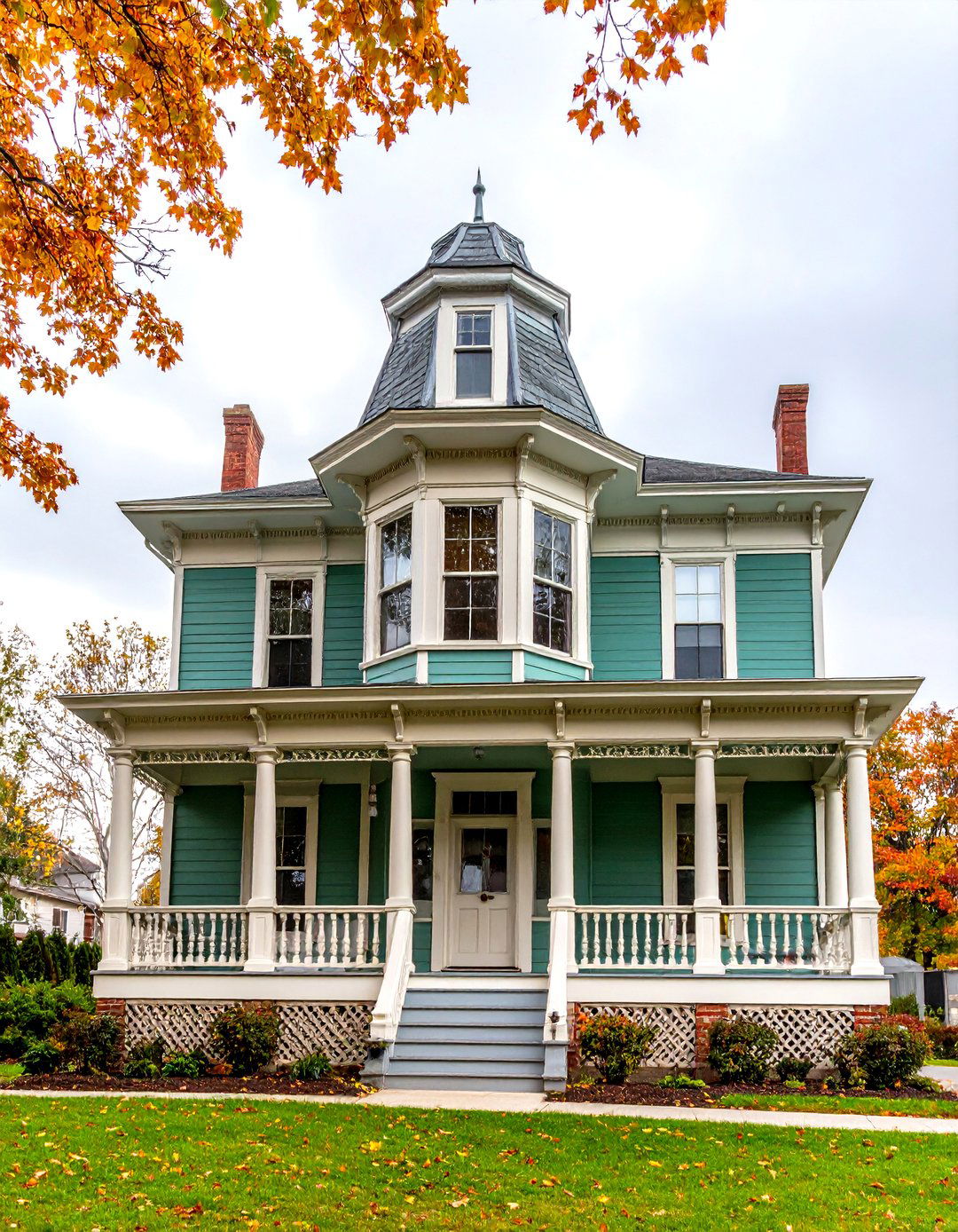 Caldwell GreenClassic Hunter Style Green Victorian House Color - 20 Green Victorian House Colors