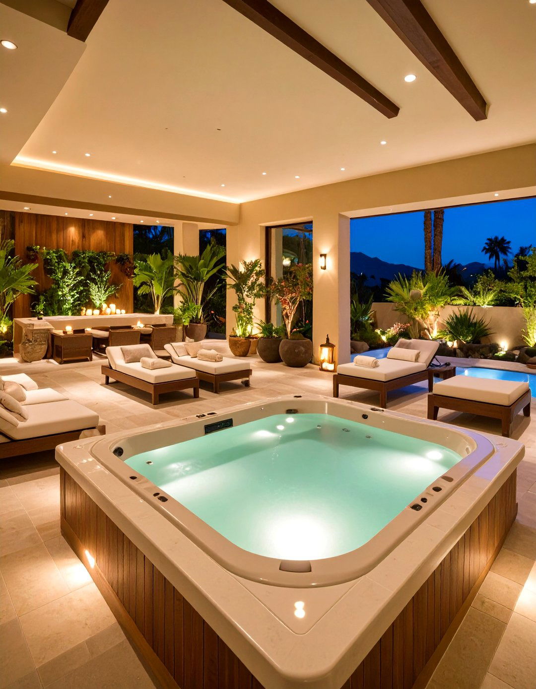 California Room Spa Retreat with Wellness Features - 20 California Room Design Ideas