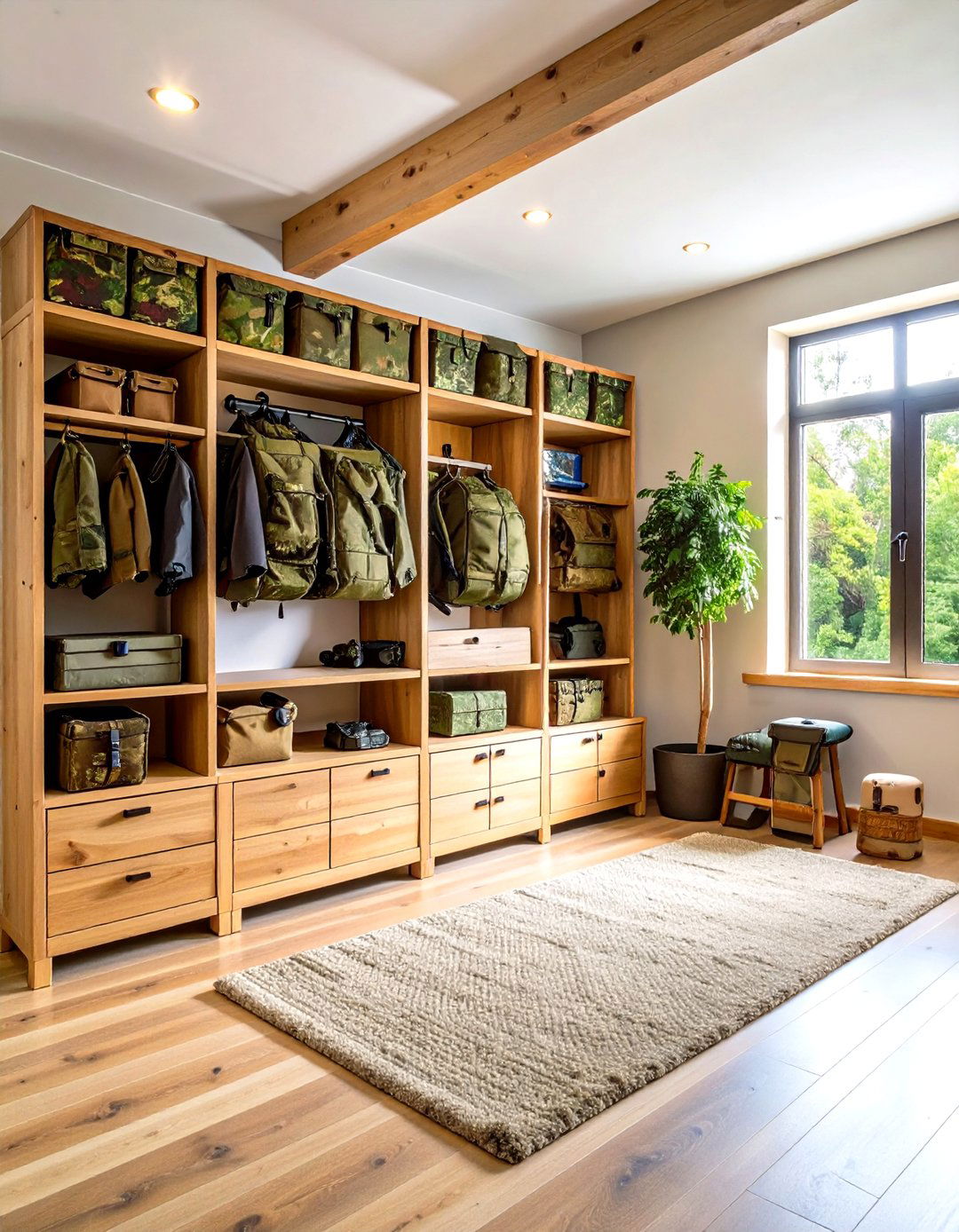 Camouflage Pattern Hunting Room Ideas with Military Styling - 20 Hunting Room Ideas