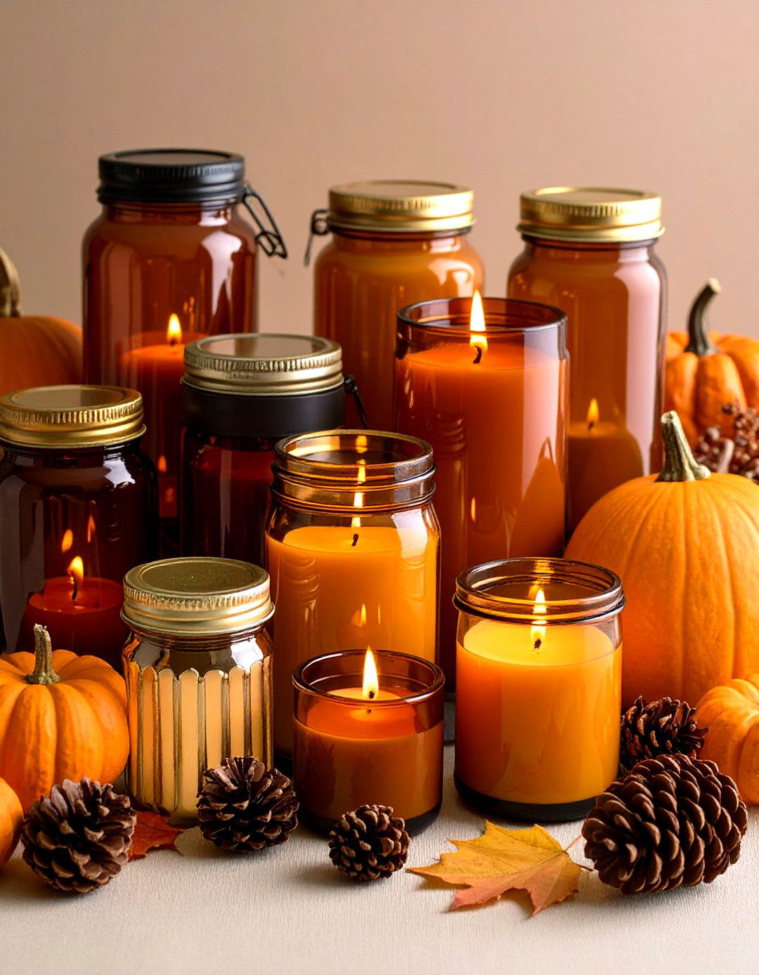 Candle Focused Fall Wedding Decor - 20 Fall Wedding Décor Ideas